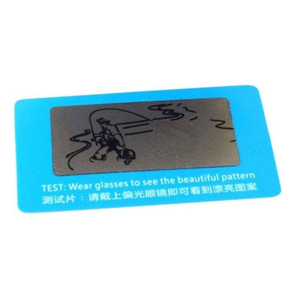 Cartão Teste Lente Polarizada Conserto Óculo Md 210 Kit C/10