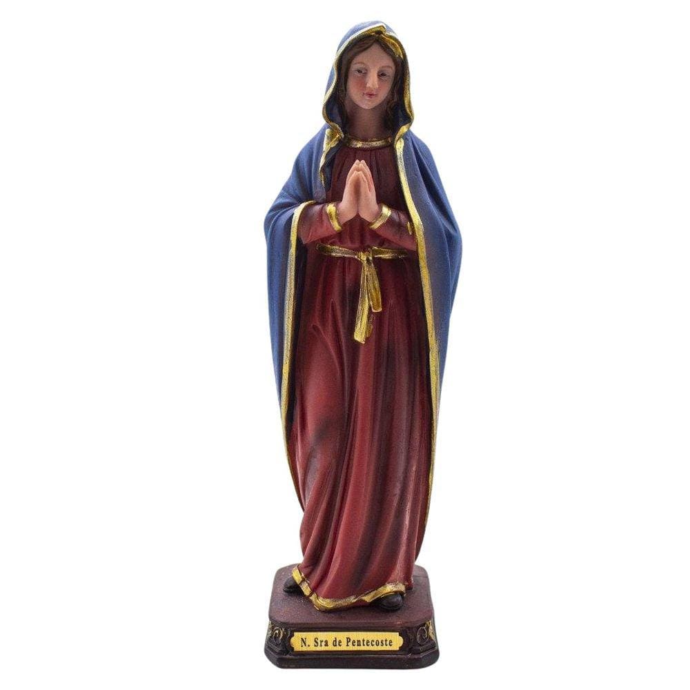 Imagem Nossa Senhora Pentecostes Importada Resina 20 Cm