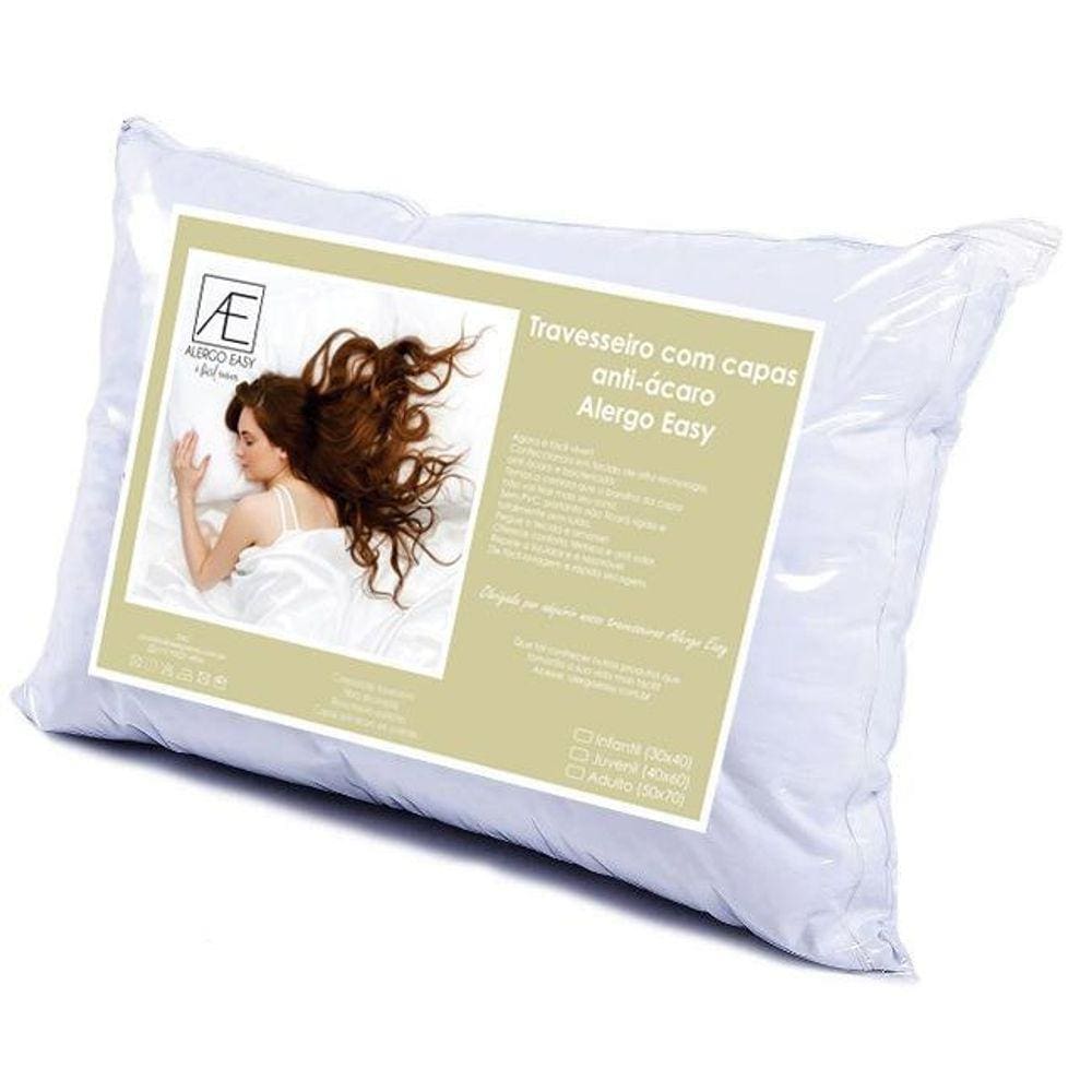 Travesseiro Com Capa Antiácaro Alergo Easy 30X40 - Infantil
