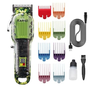 Maquina De Cortar Cabelo Camuflada Kemei 1926
