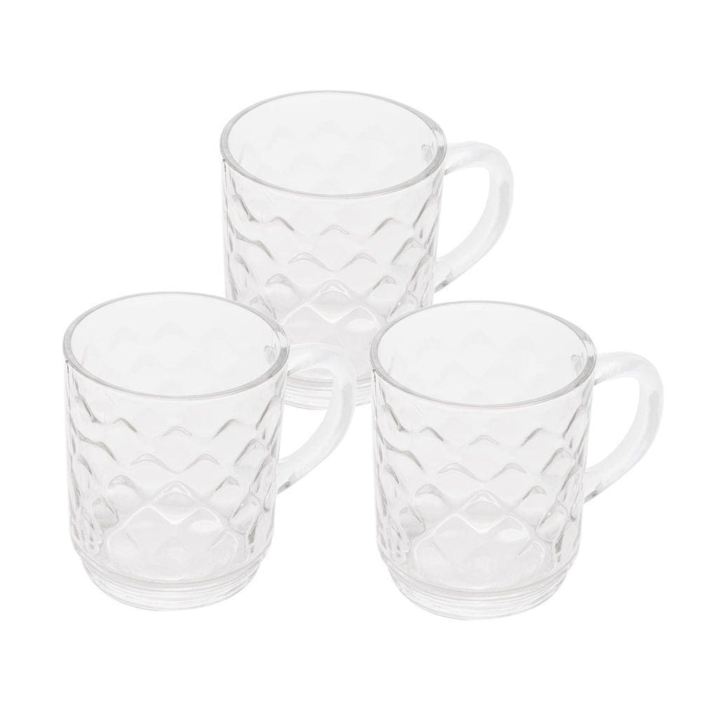 Conjunto 03 Canecas Para Café Diamond 250Ml Lyor