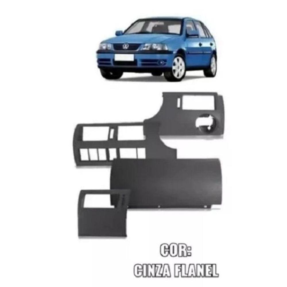 Moldura Painel Gol Parati Saveiro G3 99 A 05 Cza Flanel Kit