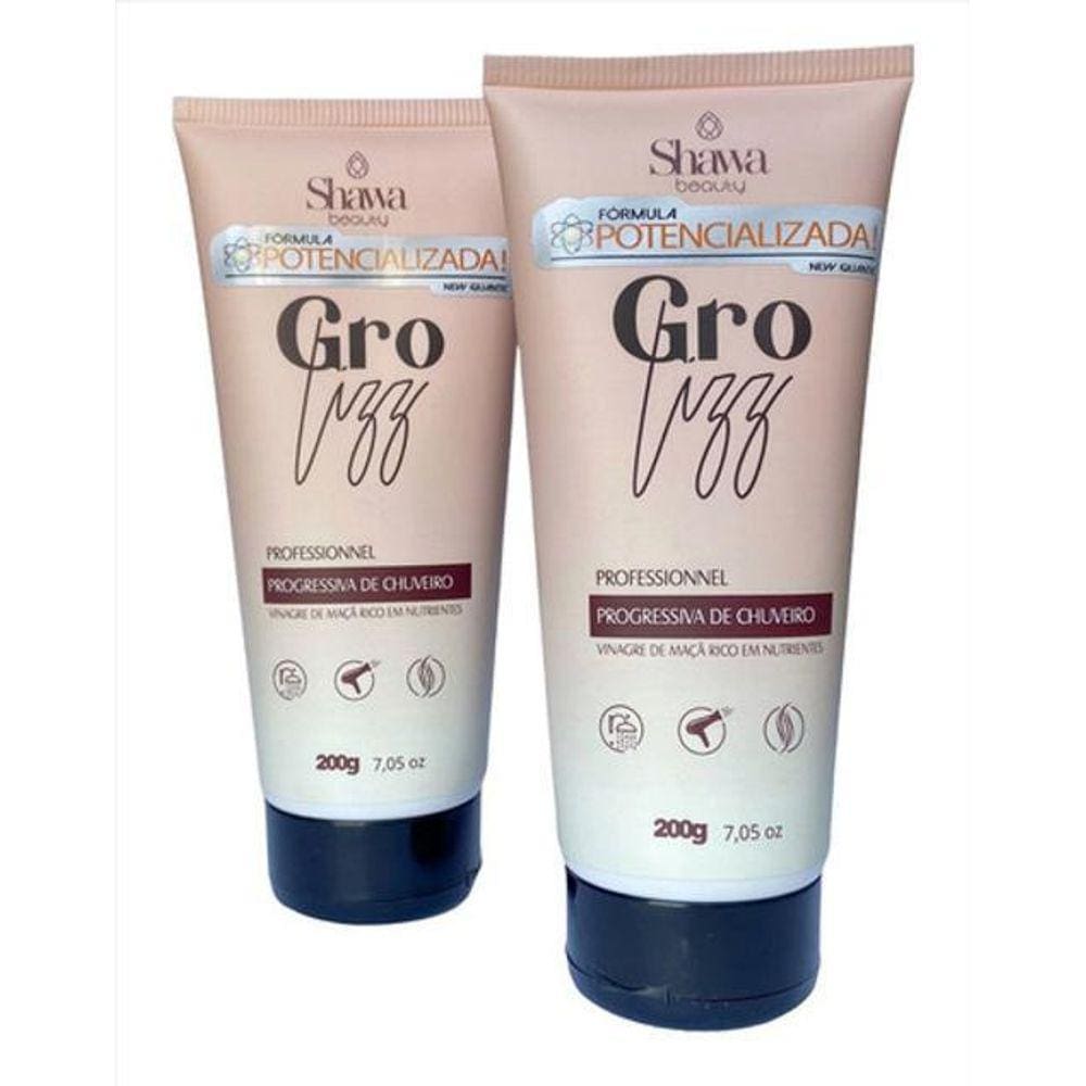 2 Progressivas De Chuveiro Profissional Gro Lizz 200Gr