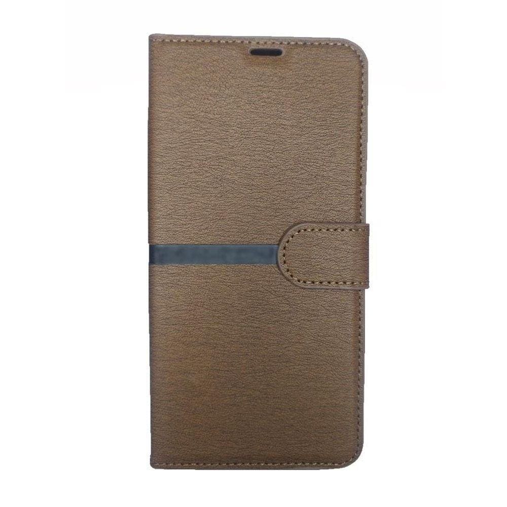 Capa Carteira Para Motorola Moto E7 Power - Cor: Marrom