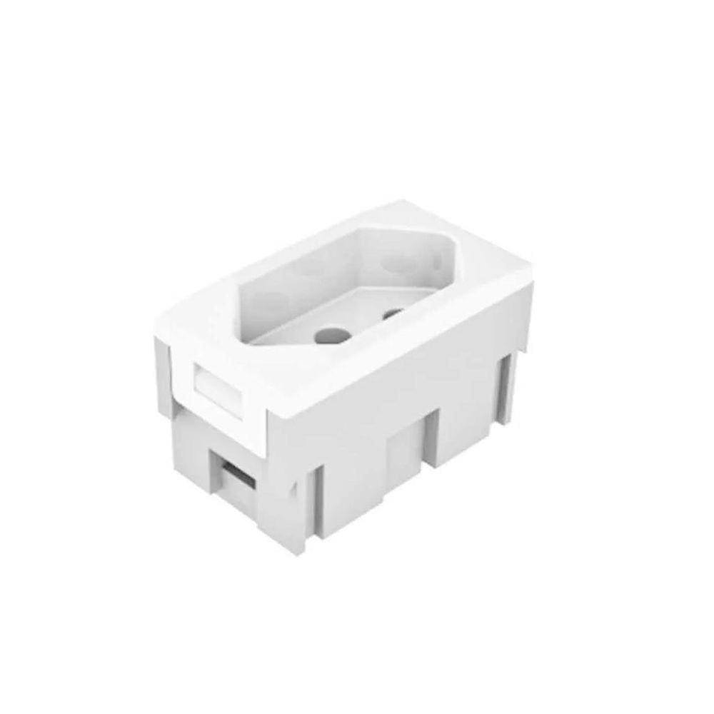 Tomada Pezzi Blk 10A 3P Nbr Branca Qtmov