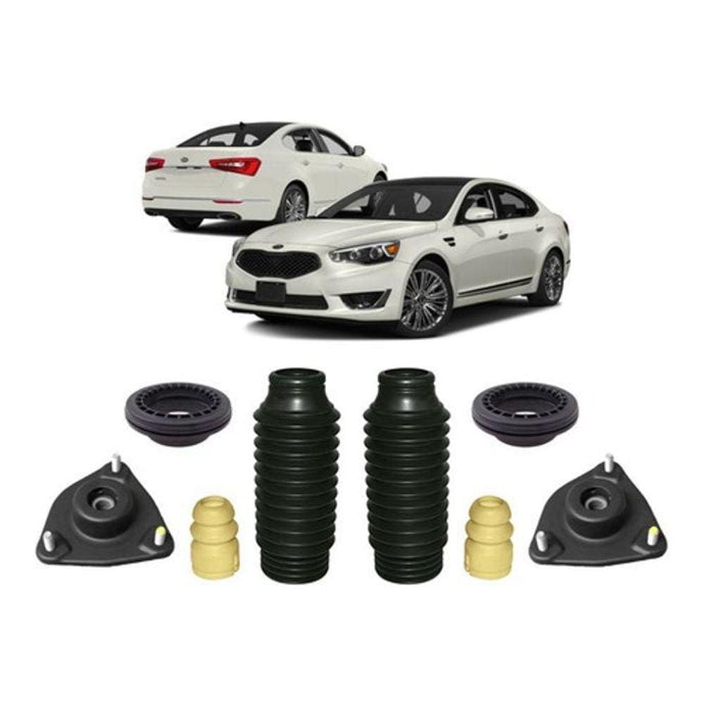 2 Kit Batente Coxim Dianteiro Kia Cadenza 2010 2011 2012 13