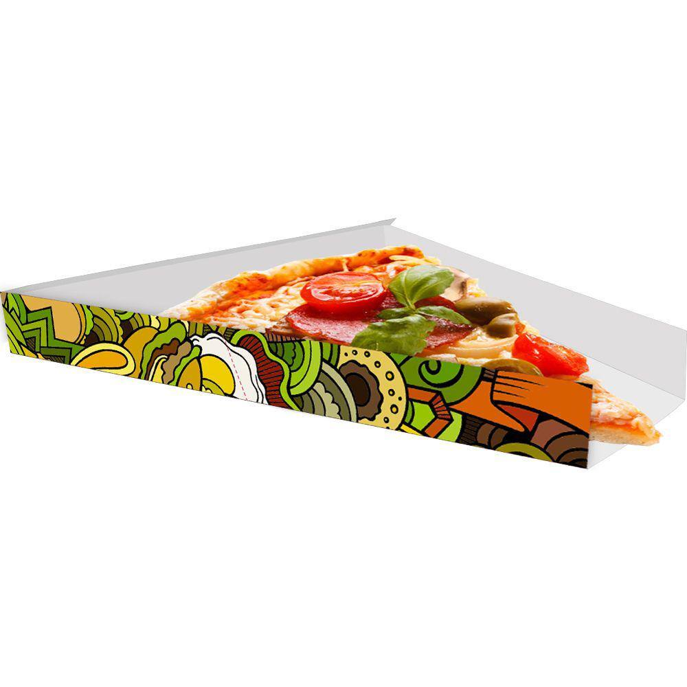 Caixinha Embalagem para Fatia de Pizza 1000un Verde
