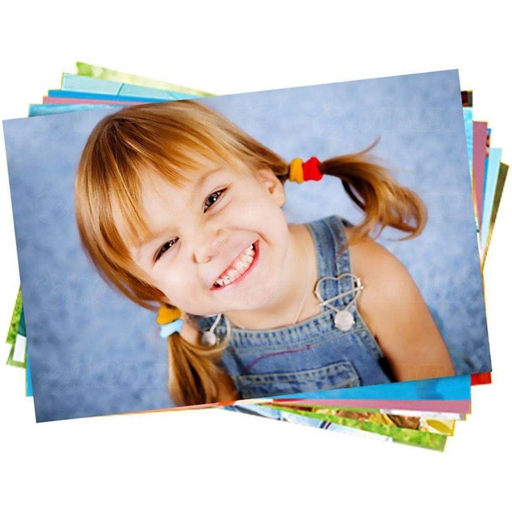 Papel Foto Adesivo 115G A4 Glossy Branco Brilhante 20 Folhas