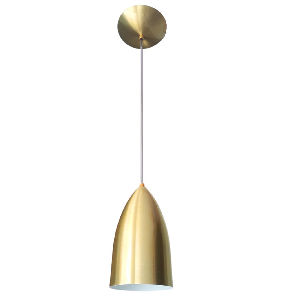 Luminária Pendente Bala Dourado 15cm Stilo Lustres