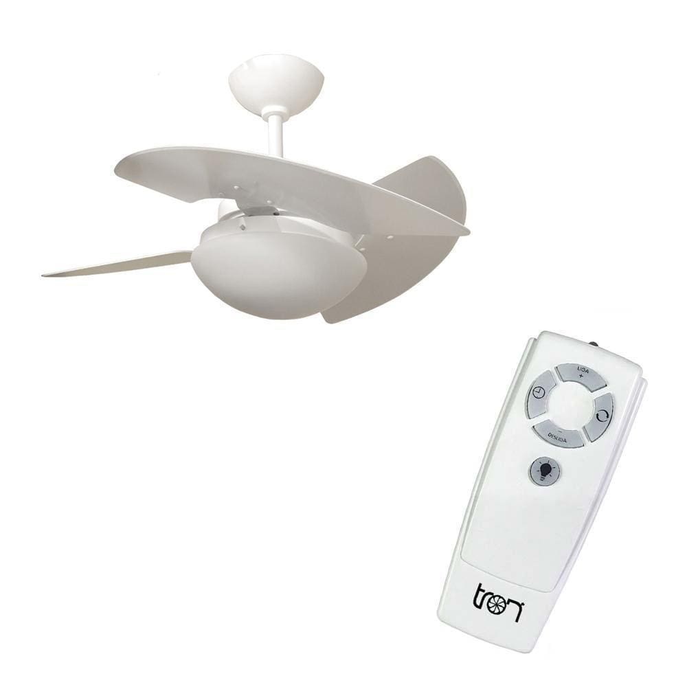 Ventilador de Teto Com Controle Remoto Silencioso Branco