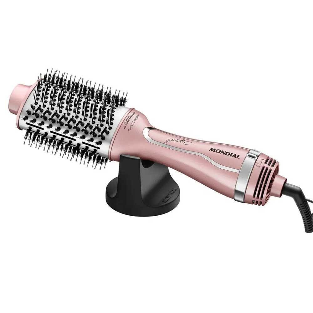 Escova Secadora Mondial Juliette 1200W Es-Ju-01 Rosa Bivolt