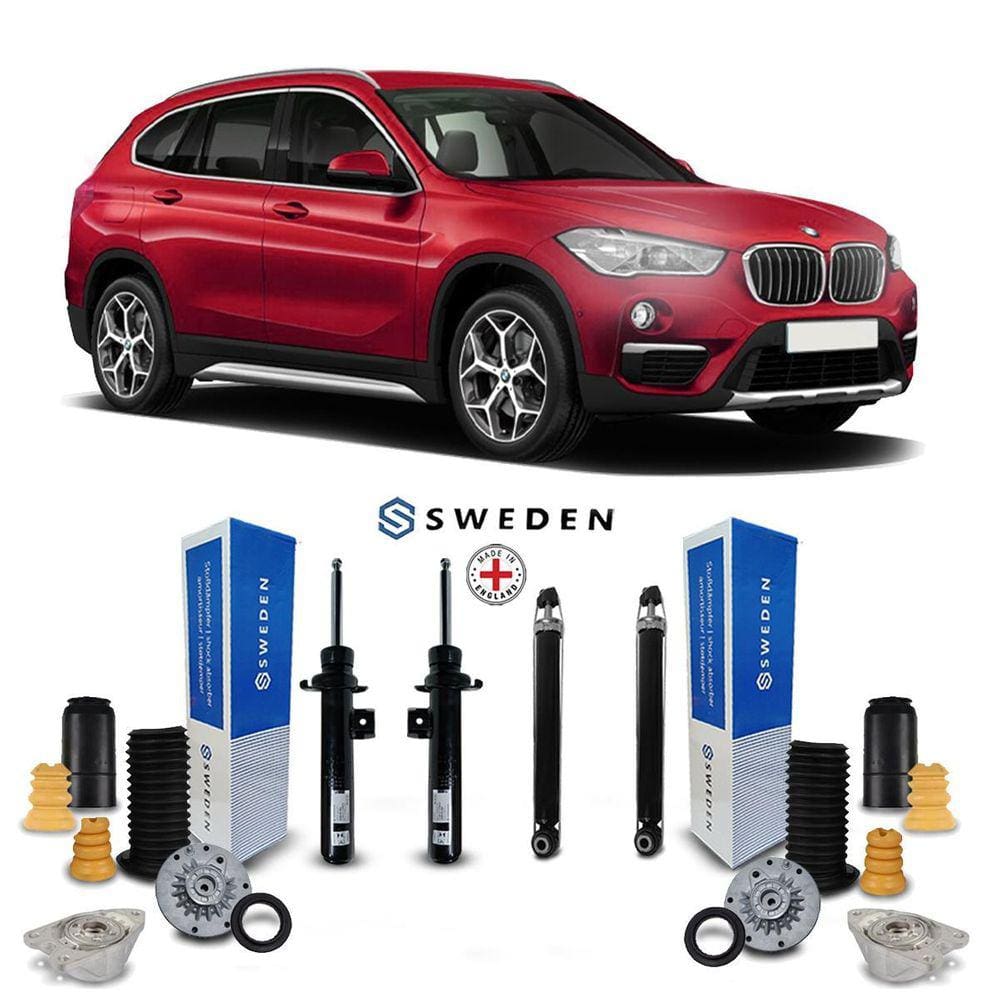 4 Amortecedores Kit Batente Bmw X1 Sdrive 2018 19
