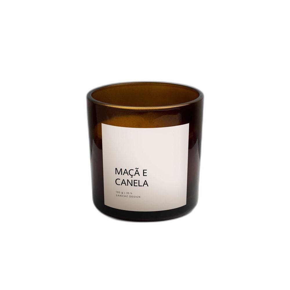 Vela Aromática Âmbar Nature Maçã E Canela