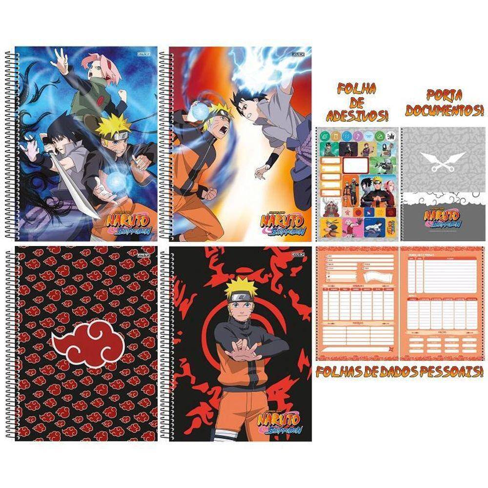 Kit 2 Colares Cordão Naruto Akatsuki Anime Símbolo.