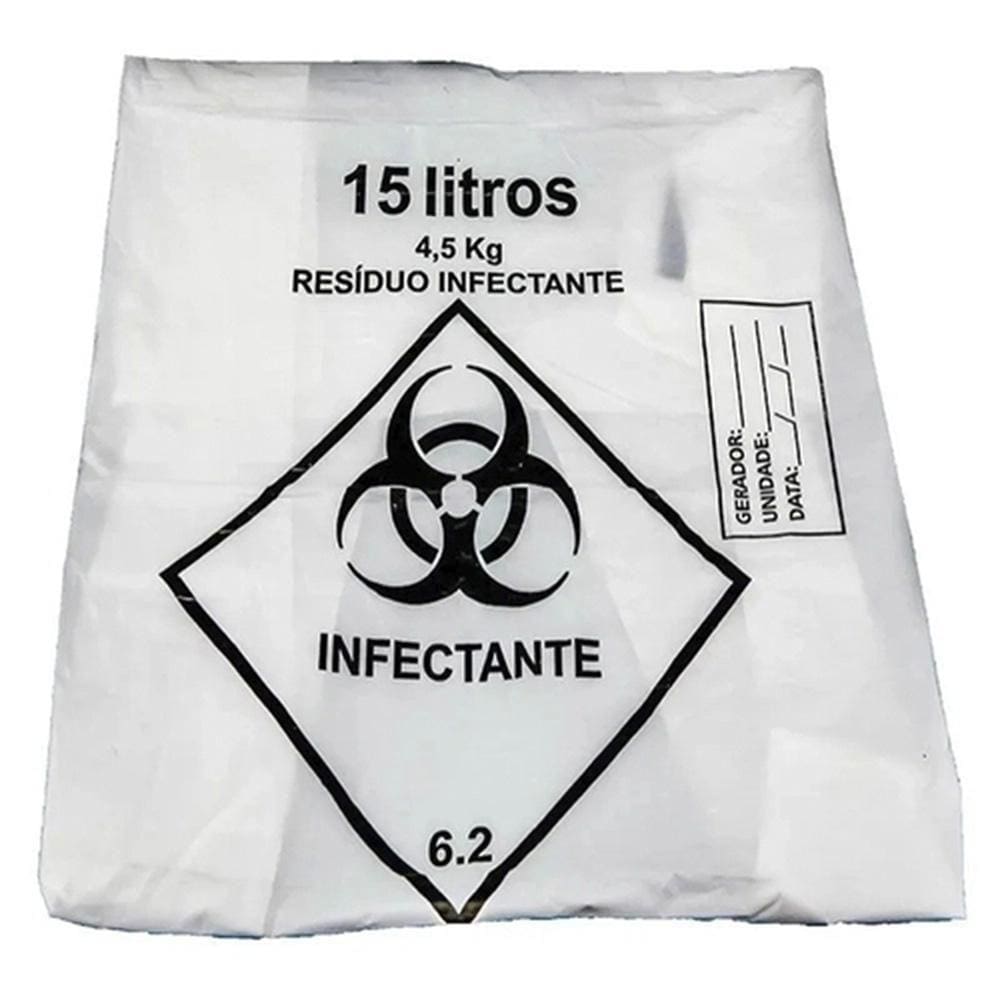 Saco De Lixo Hospitalar Infectante 15L C/100 Embalac