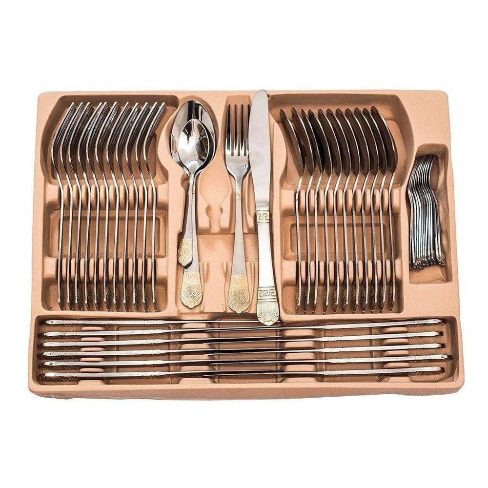 Talheres 84 Peças Conjunto De Mesa Aço Inoxidável
