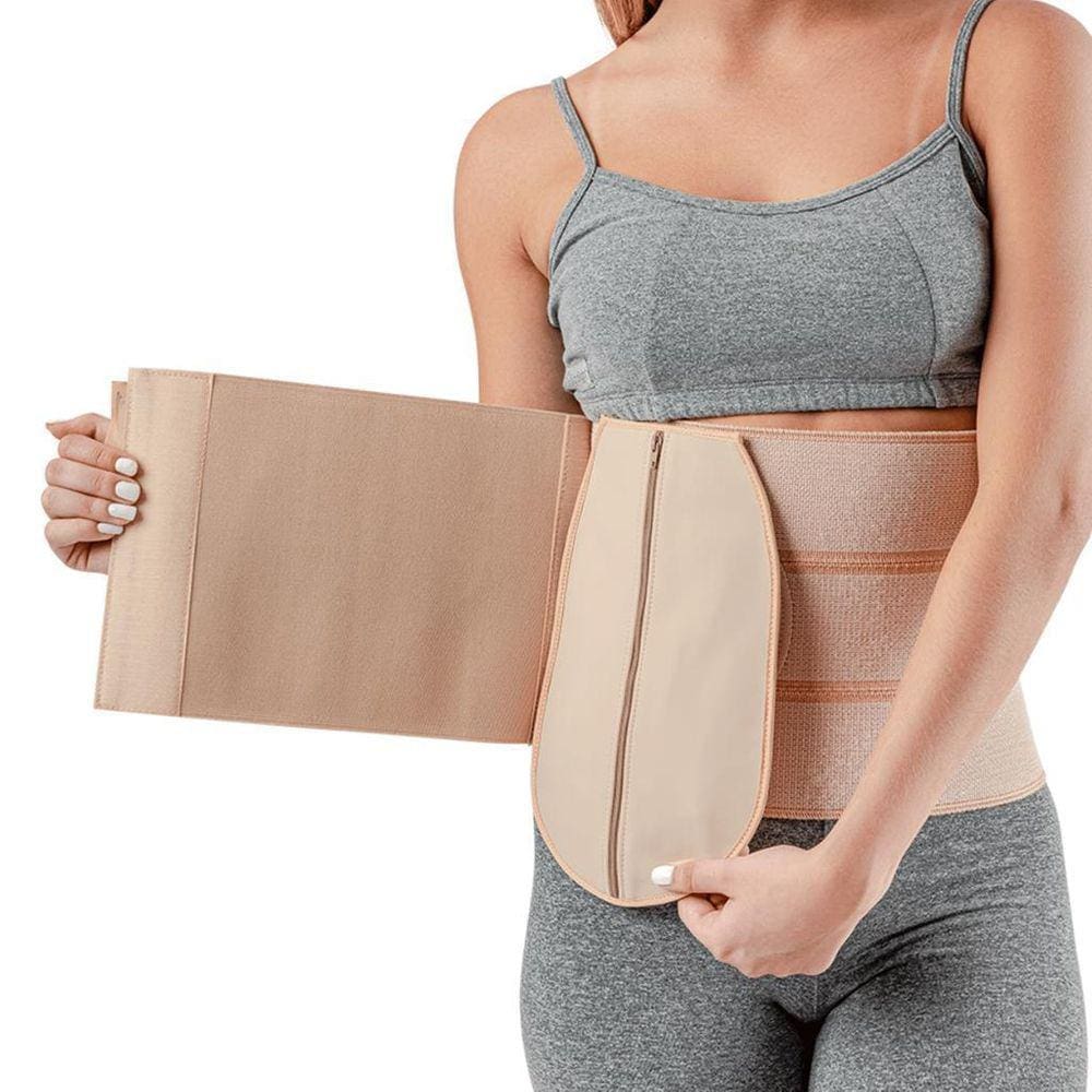 Faixa Abdominal Cinta Bolsa De Colostomia 4 Painéis G/Gg