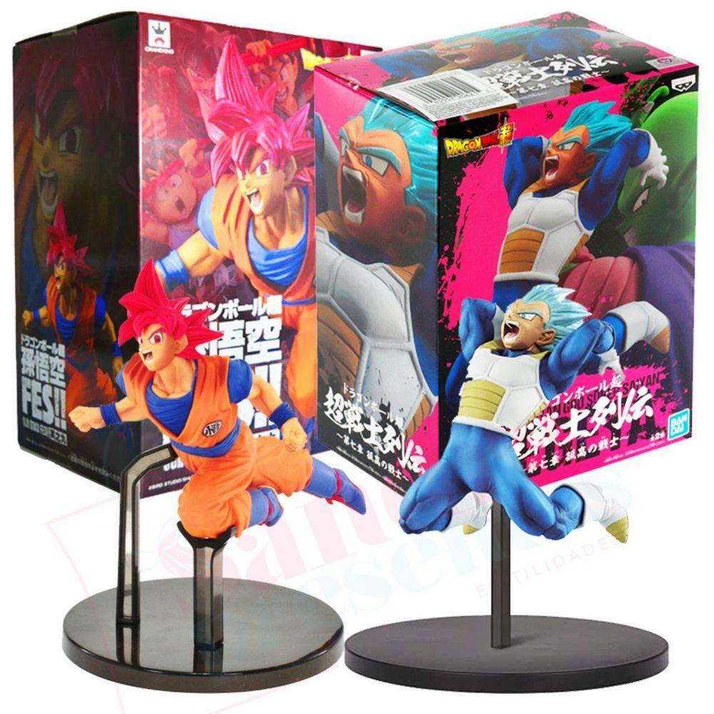 Boneco Dragon Ball Super Goku Super Saiyajin God Goku FES Banpresto