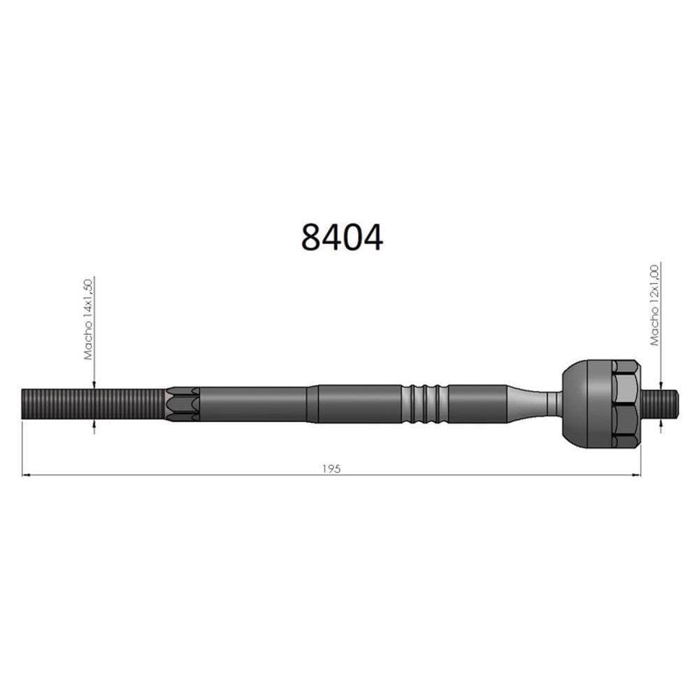 Barra Axial Logan/Sandero 07/13 194Mm  C/Dm Sist Europeu