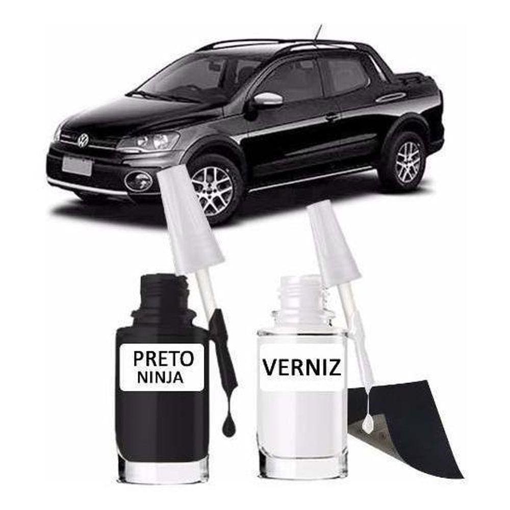 Tinta Tira Risco Automotivo Volkswagen Cor Preto Ninja Preto