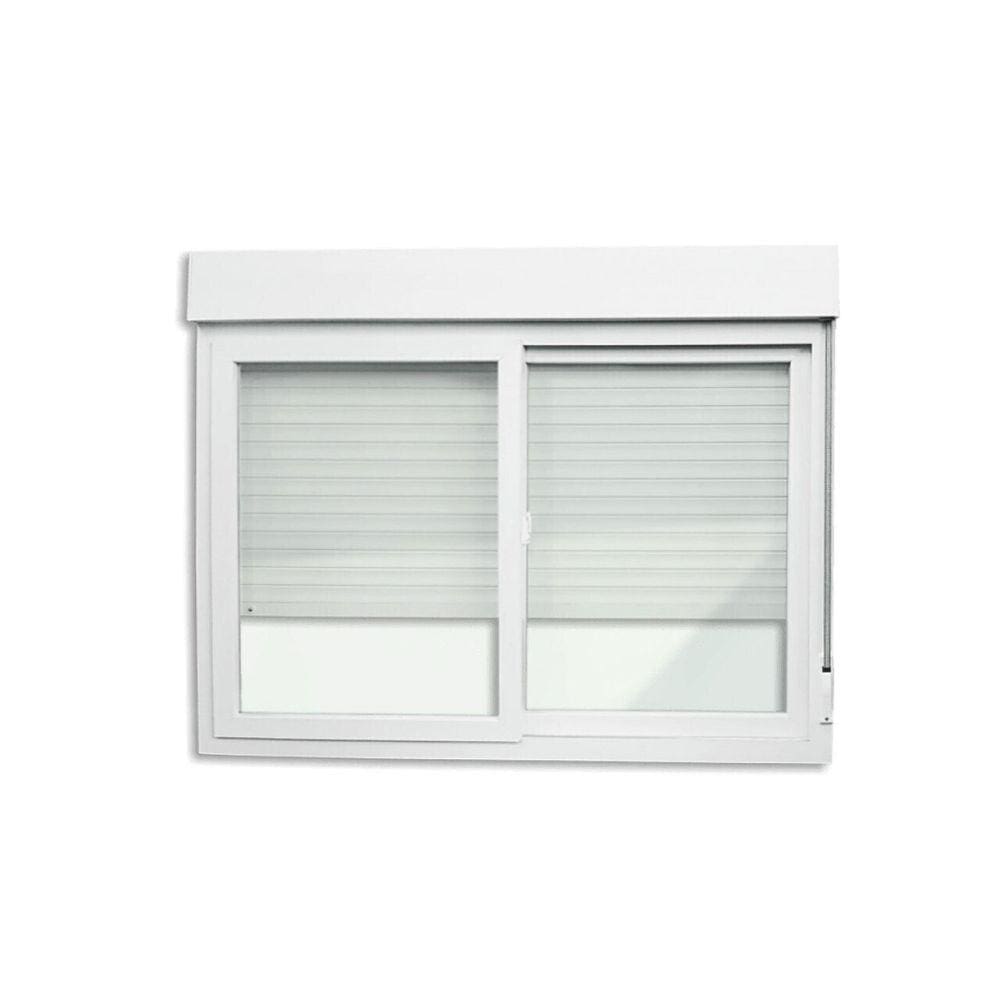 Janela de PVC Integrada 120x120cm 2 Folhas com Vidro Liso ITEC Brimak Branco