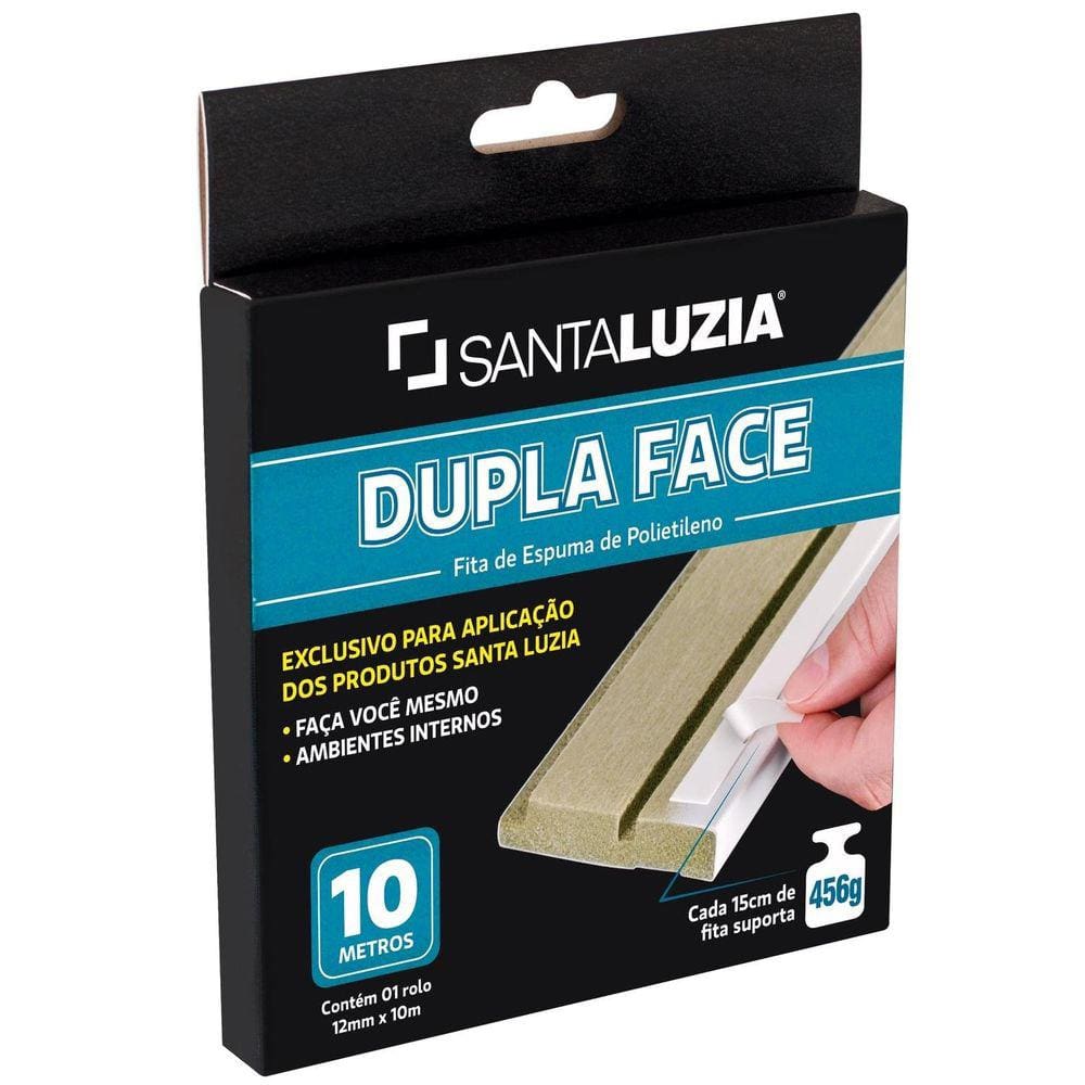 Fita Dupla Face 10m Santa Luzia Branco