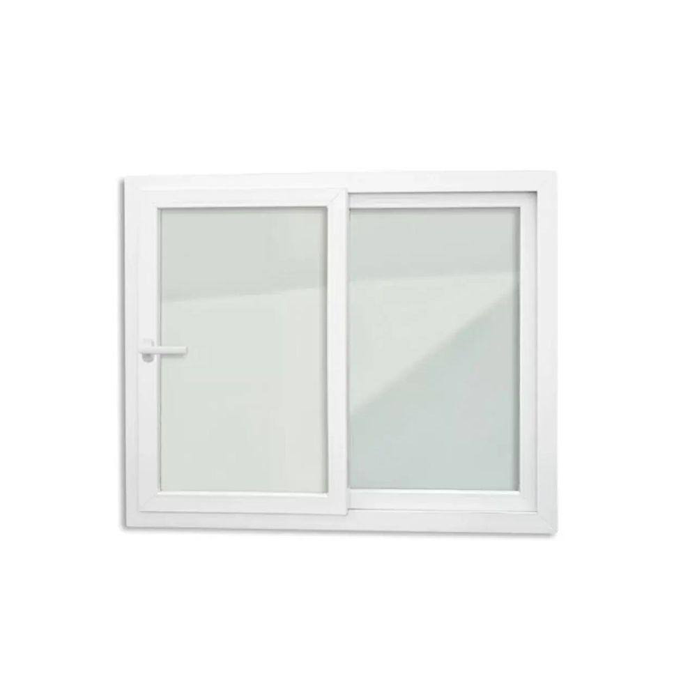 Janela de PVC 120x200cm 2 Folhas com Vidro Liso e Cremona ITEC Brimak Branco