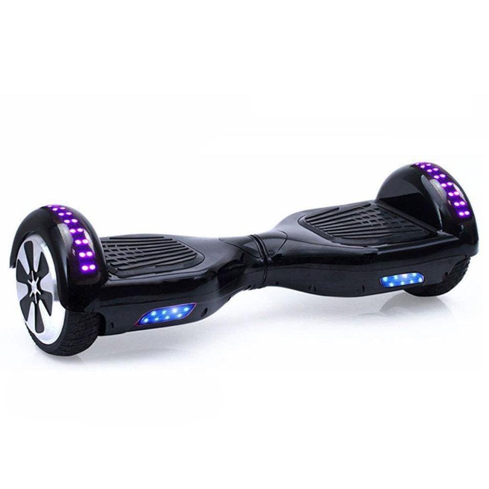 Hoverboard Skate Elétrico 6.5 Preto Led Bluetooth