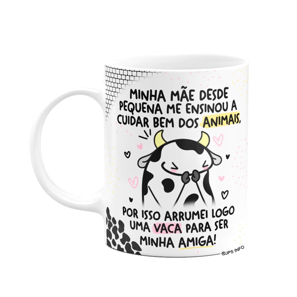 Caneca Flork Amigas - Sempre cuidei bem dos animais!