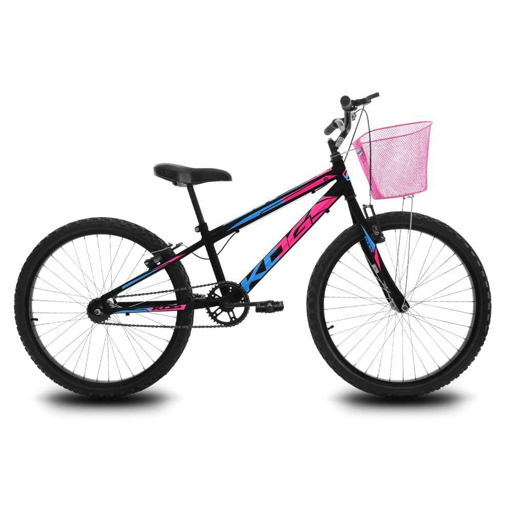 Bicicleta Infantil Aro 24 KOG Feminina com Cestinha