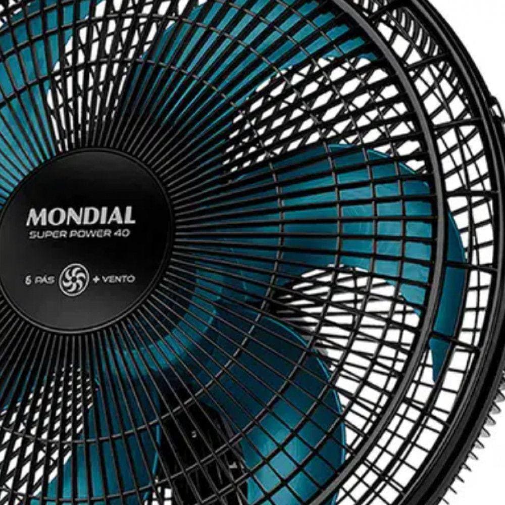 Ventilador de Mesa Mondial Super Power 40cm 6 Pás 3 Velocidades VSP-40-AP