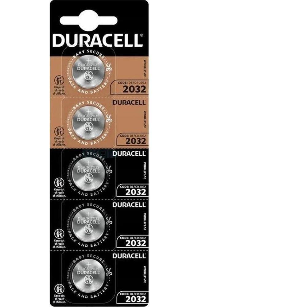 Bateria Cr2032 3V Duracell Pilha Moeda Cartela C/5 Unidades
