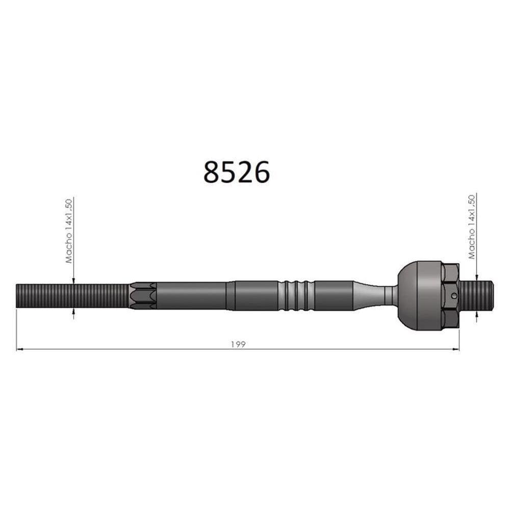 Barra Axial Nova Ranger Bortec Ba 8526