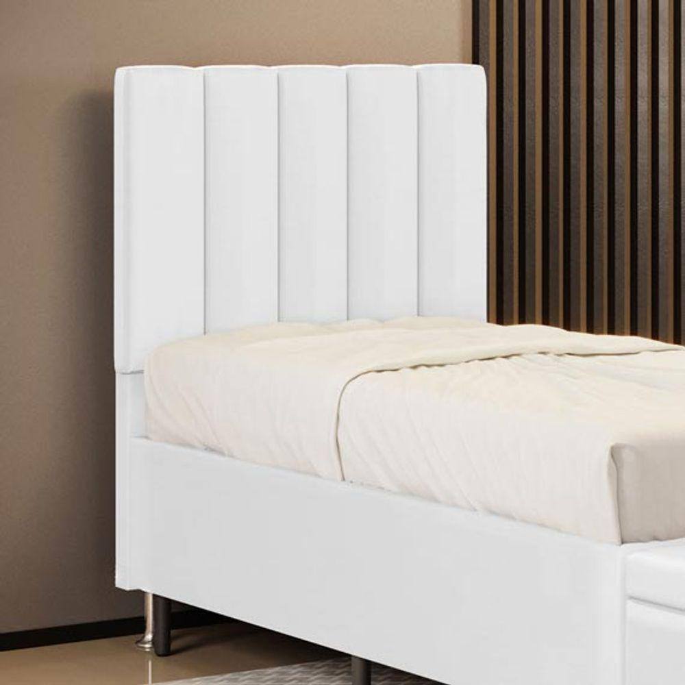 Cabeceira Nashira 90 para Cama de Solteiro Couro Aradecor