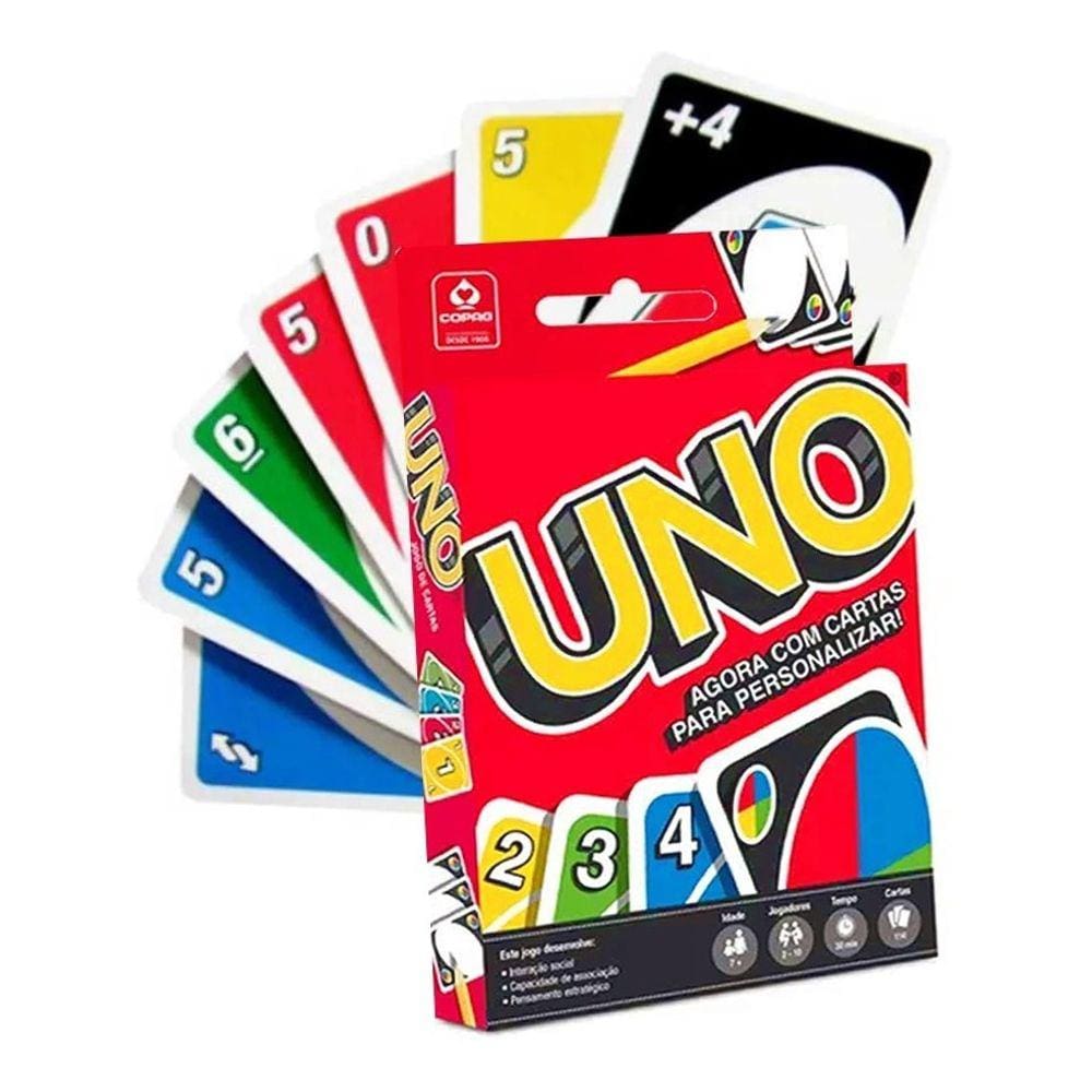 Jogo Cartas Uno Minimalista Preto Mesa GYH69 Mattel - Deck de