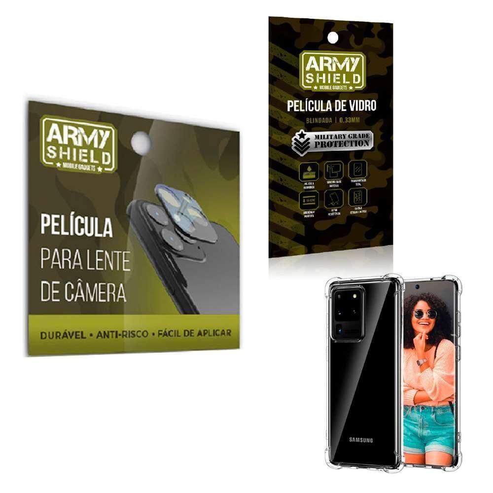 Película De Câmera E Tela Samsung S20 Ultra E Capa Antishock