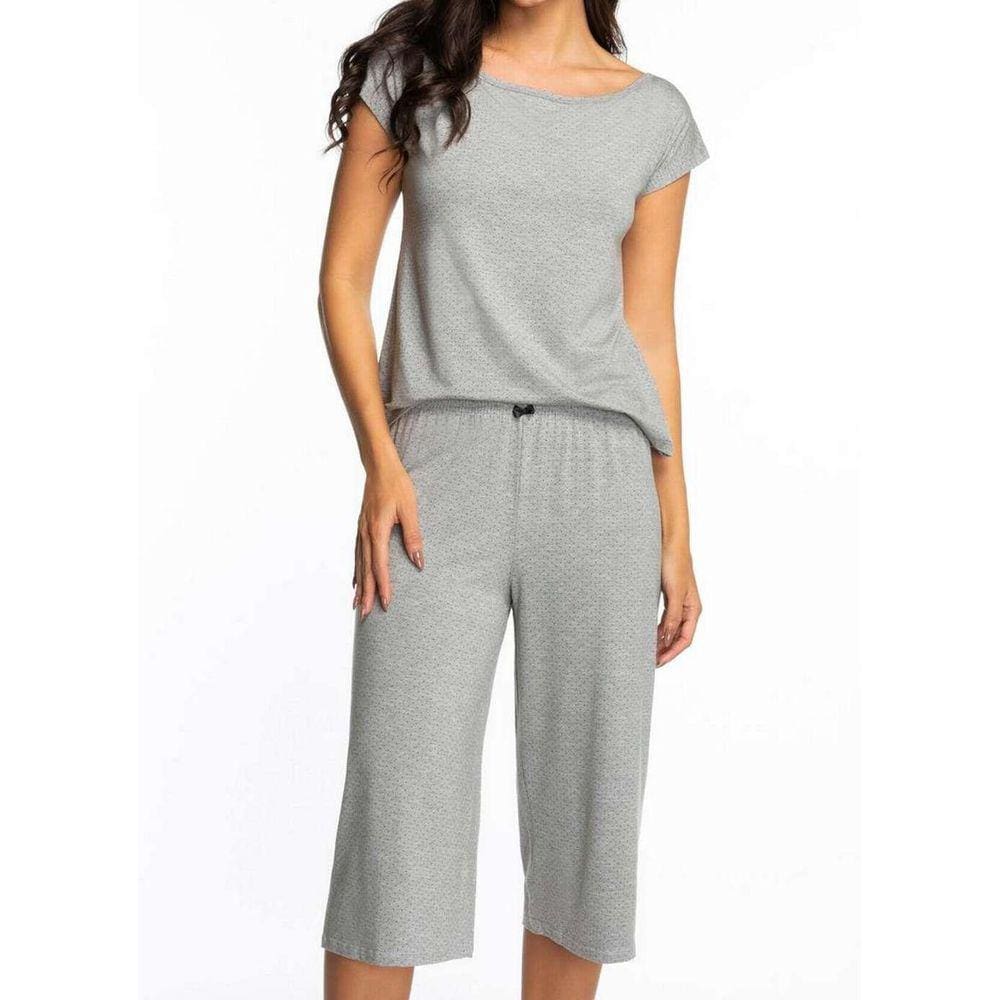 Pijama Lupo Feminino Midi Em Viscose 24336-001