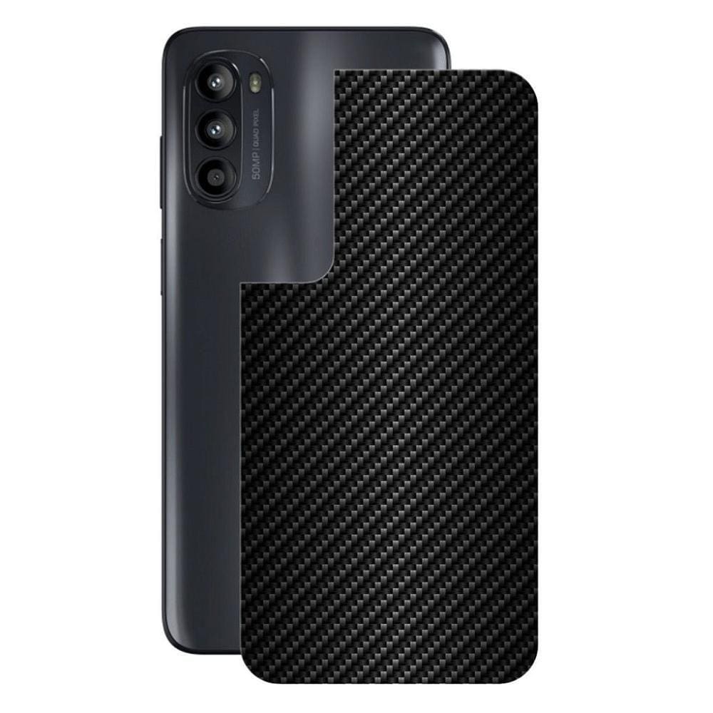 Película para Motorola Moto G52 - Traseira de Fibra de Carbono Preta - Gshield