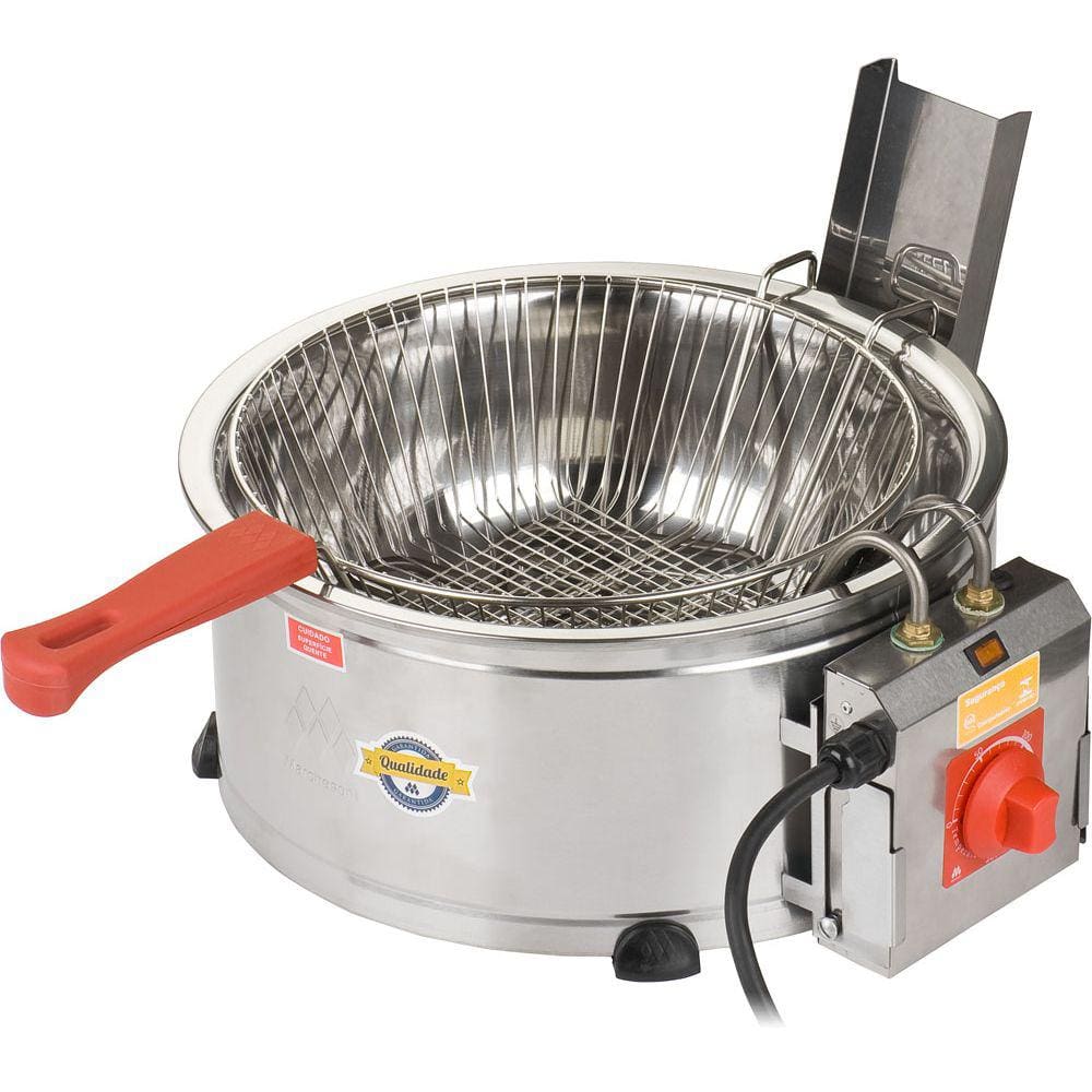 Tacho de Fritura Elétrico 7,5 Litros Bacia Inox Marchesoni