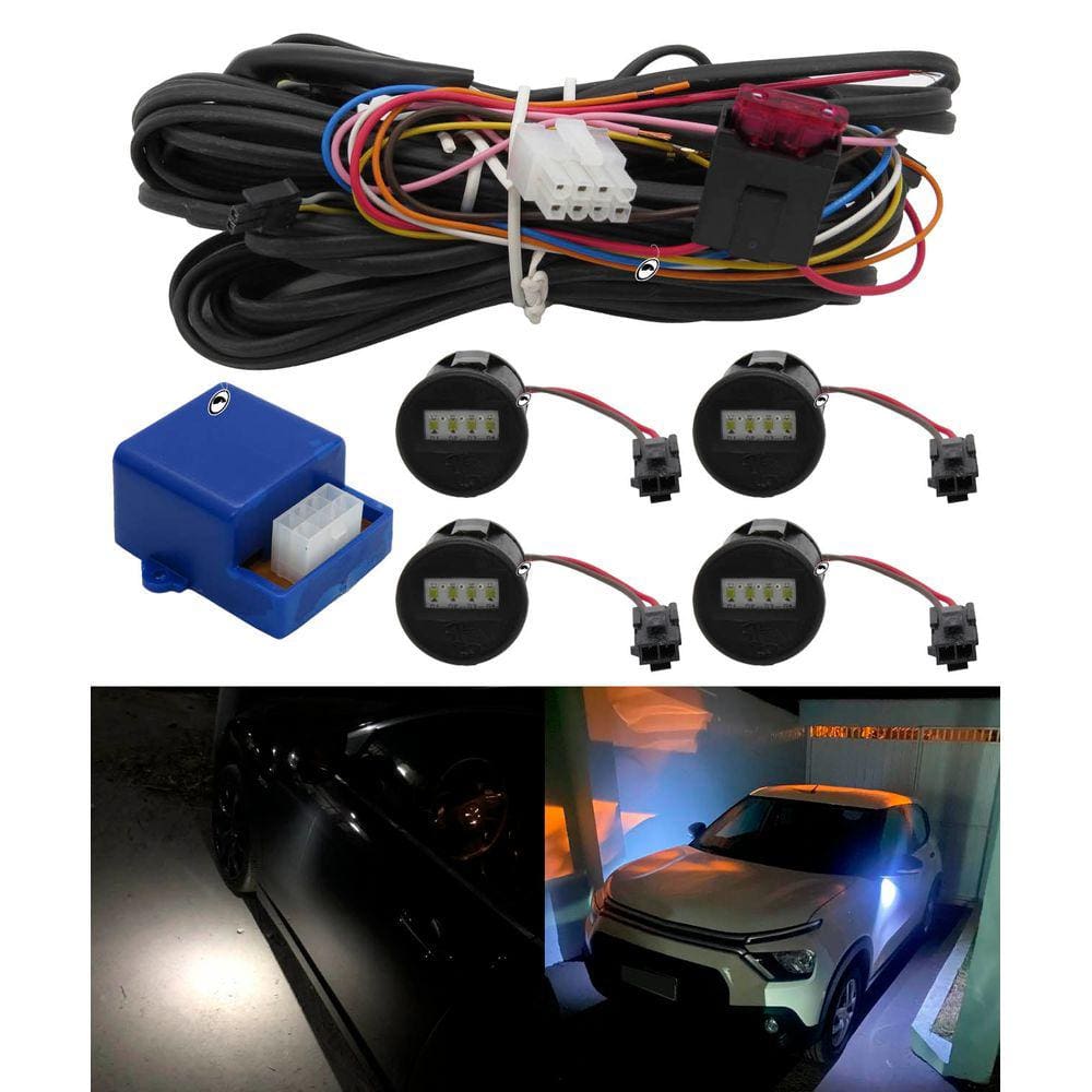 Kit Luz de Cortesia 4 Portas Universal Tragial
