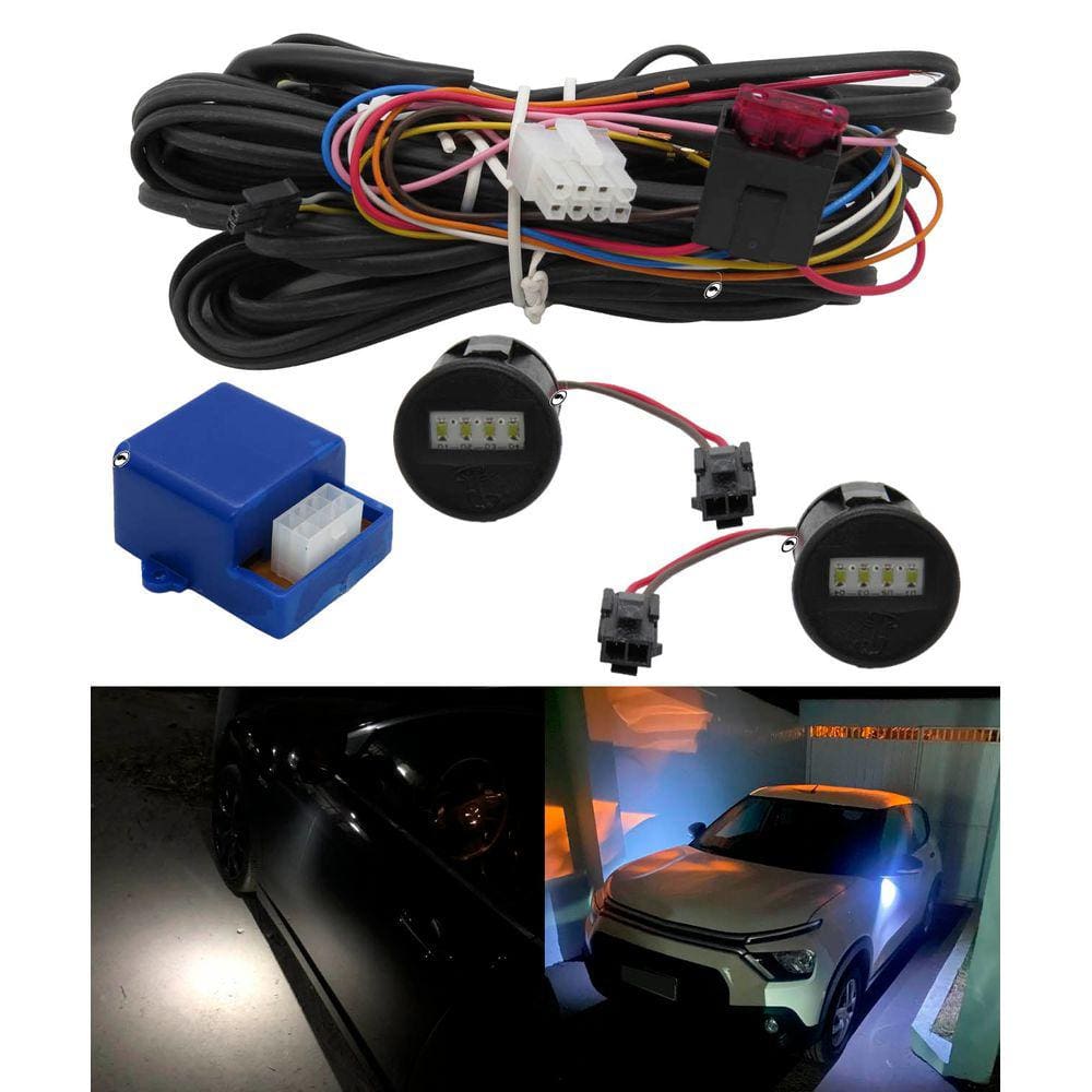 Kit Luz de Cortesia 2 Portas Universal Tragial