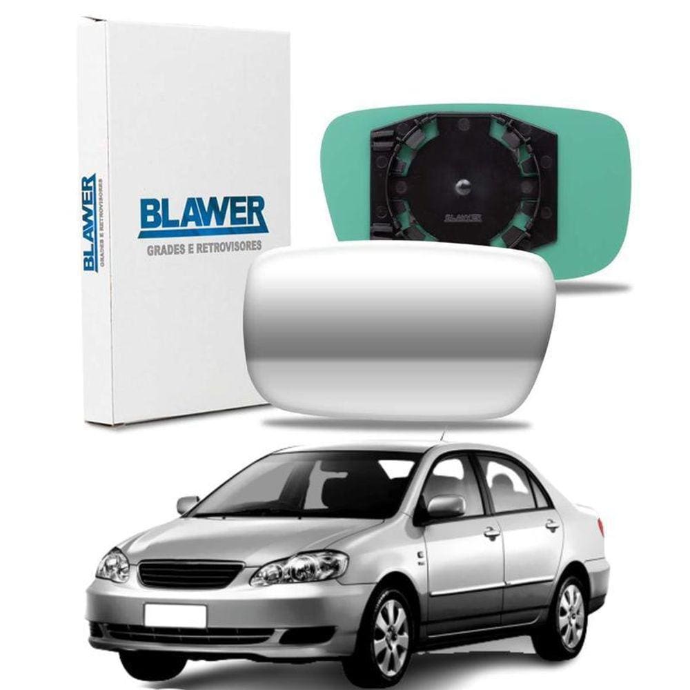 Lente De Retrovisor Com Base Corolla 03-08 Ld Direito