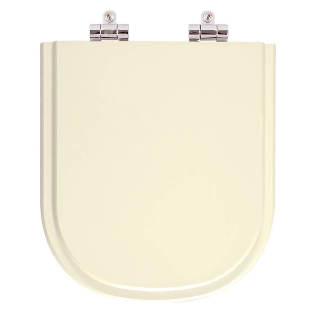 Assento Sanitário Soft Close Flox Marfim Para Vaso Fiori