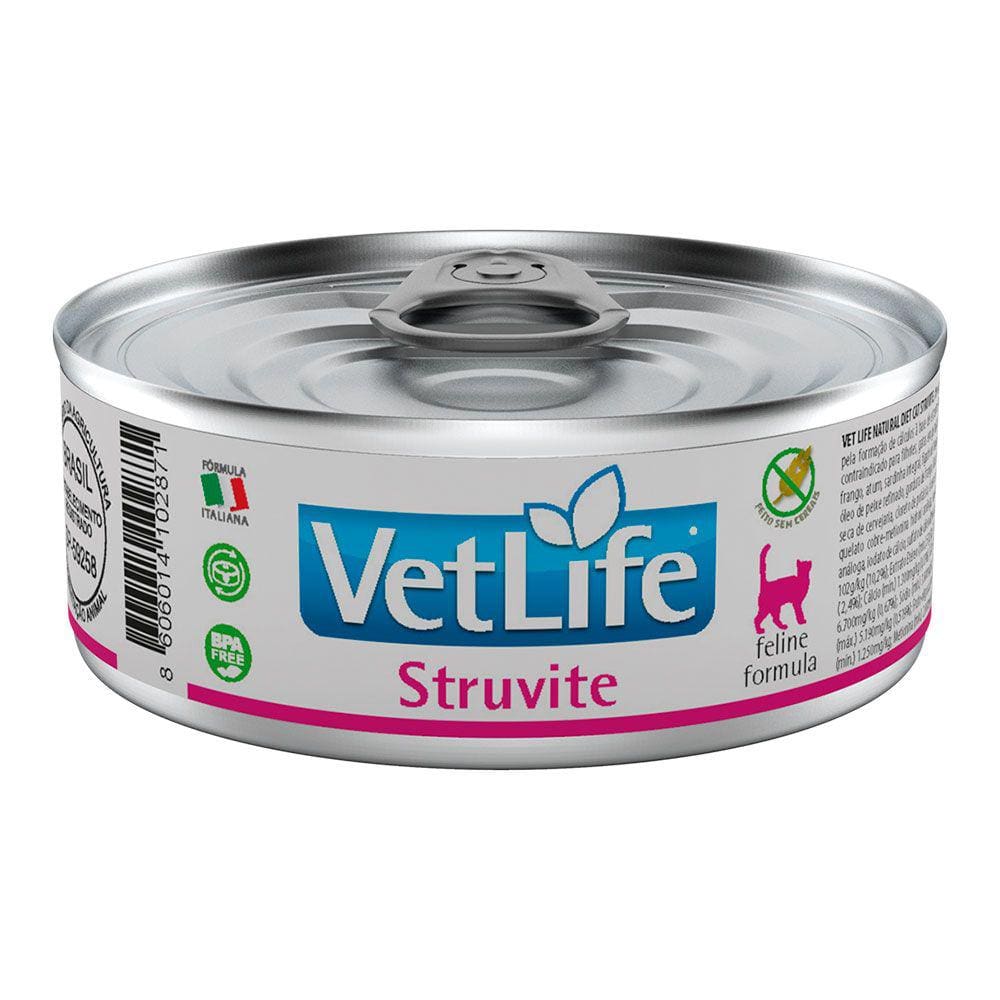 Racao Umida Vet Life Gatos Struvite  85G