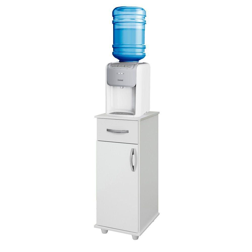 Armário Multiuso Bebedouro Cozinha Branco 1 Porta 1 Gaveta Benetil 300