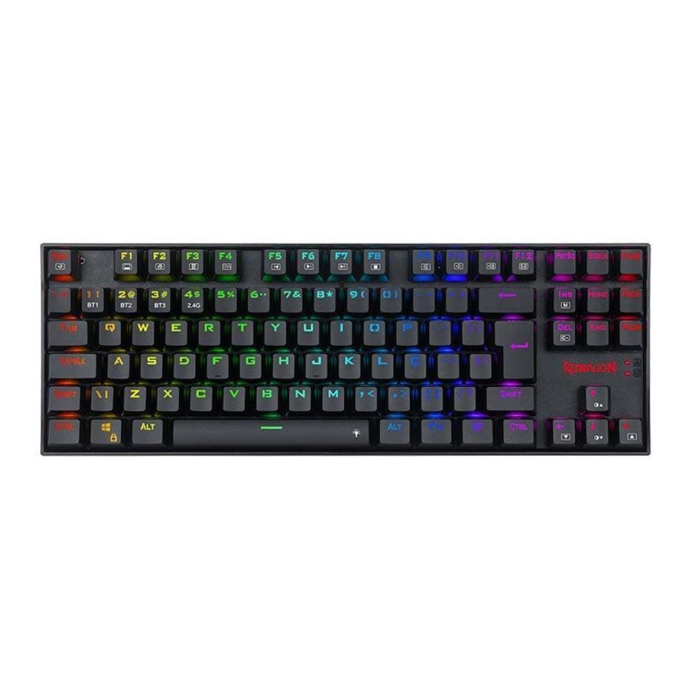 Teclado Mecanico Gamer Kumara Pro Rgb Wireless Switch Brown