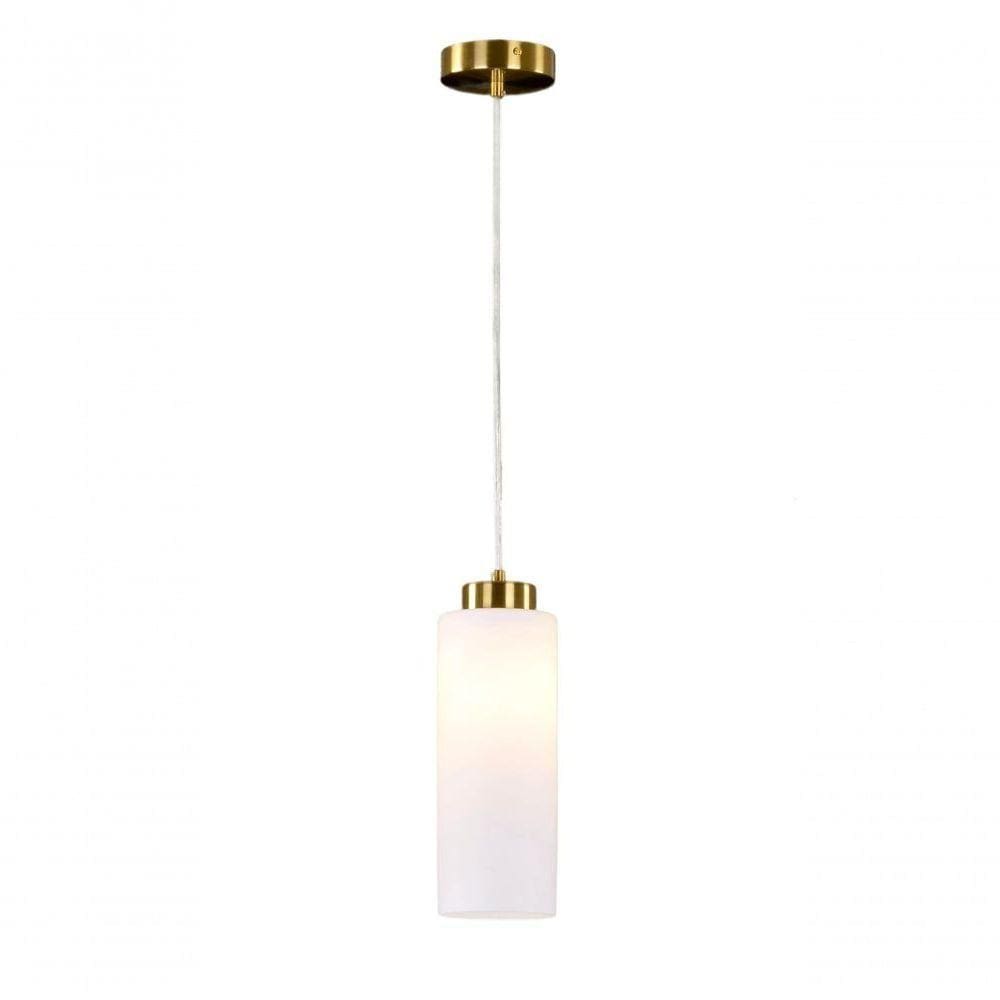 Pendente Lutsk Metal Ouro 1 Lâmpada E27 Bivolt Tupiara E Cabo 115Cm Única Único