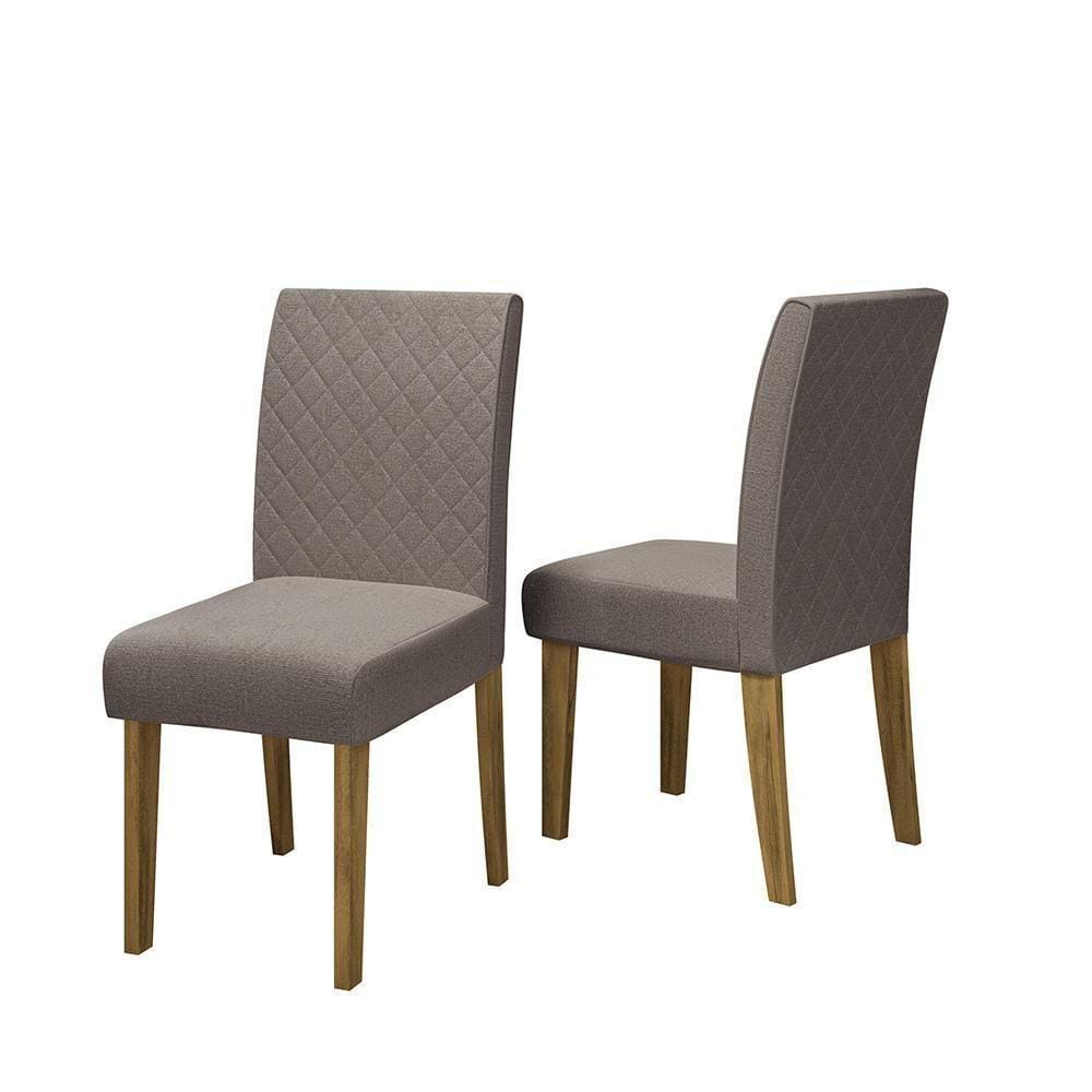 Conjunto C 2 Cadeiras De Jantar Multimóveis Cr50039 Mascavo