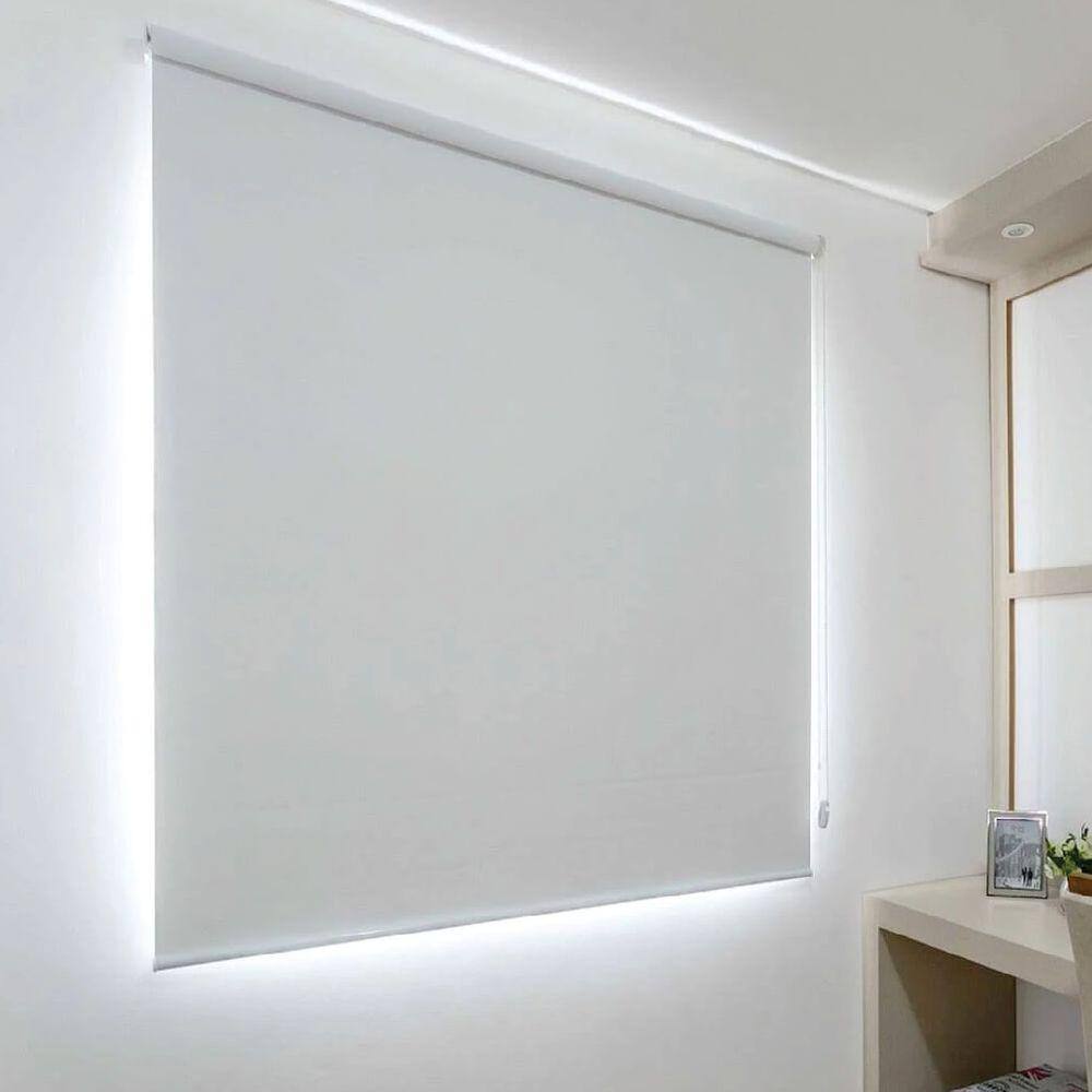 Persiana Rolo Blackout Branca - 1,90m x 2,10m