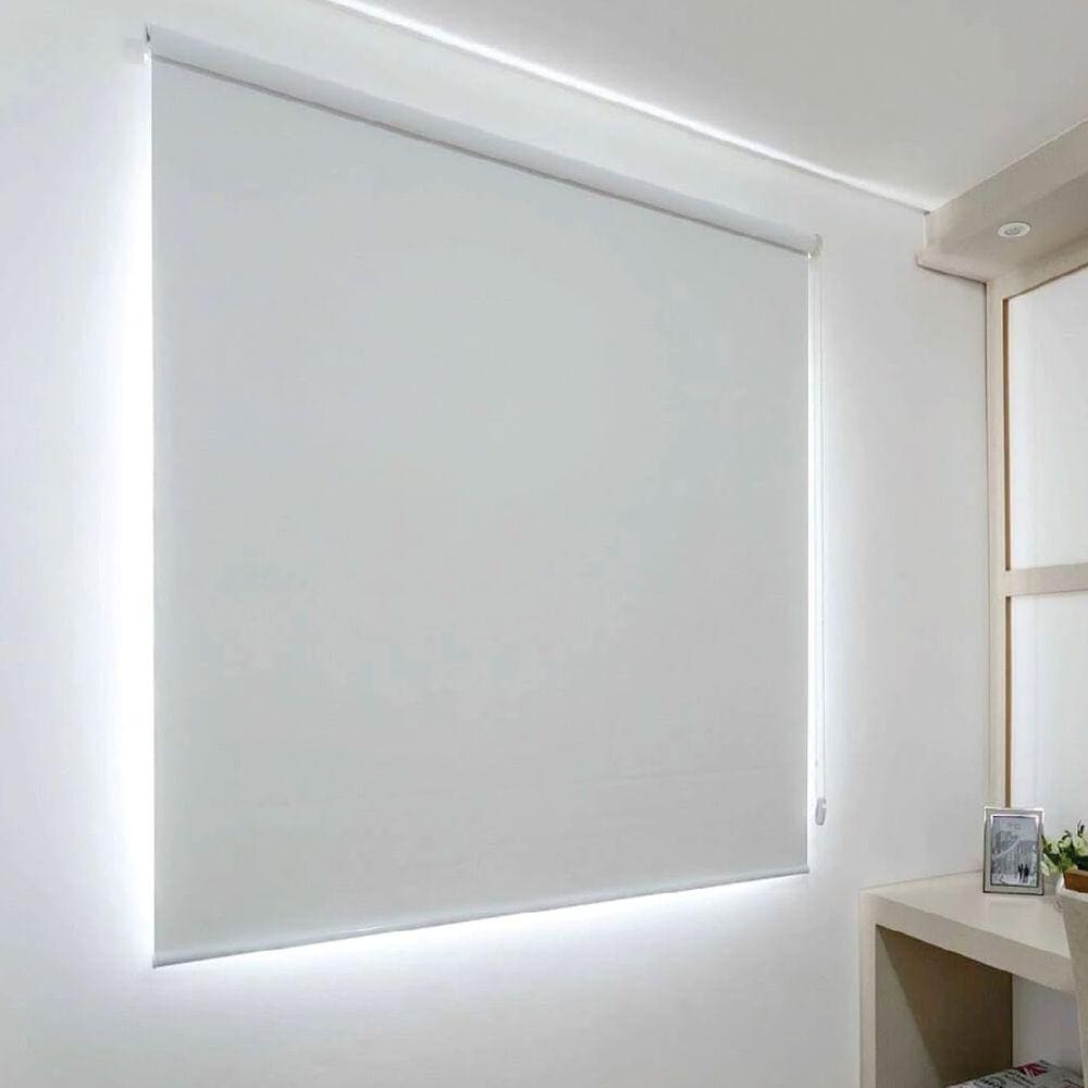 Persiana Rolo Blackout Branca - 1,30m x 2,60m